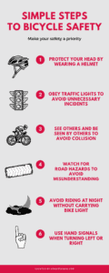 bike safety tips on infographic