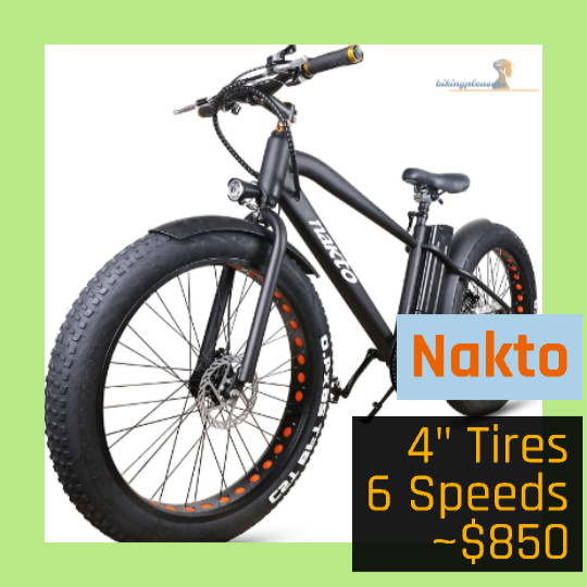 Nakto 26 fat tire electric bike