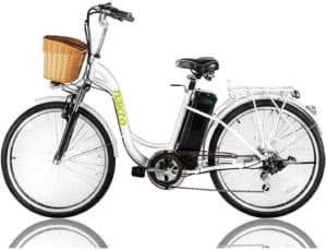 NAKTO Electric Bike Adult Ebike 6-speed electric city bikes
